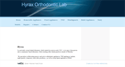 Desktop Screenshot of hyraxortholab.com